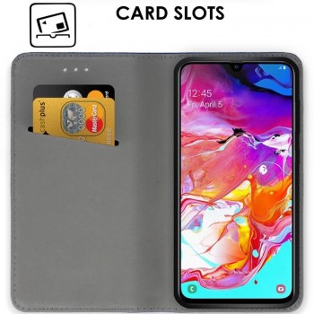 Telone atverčiamas  dėklas - juodas (GALAXY A70)